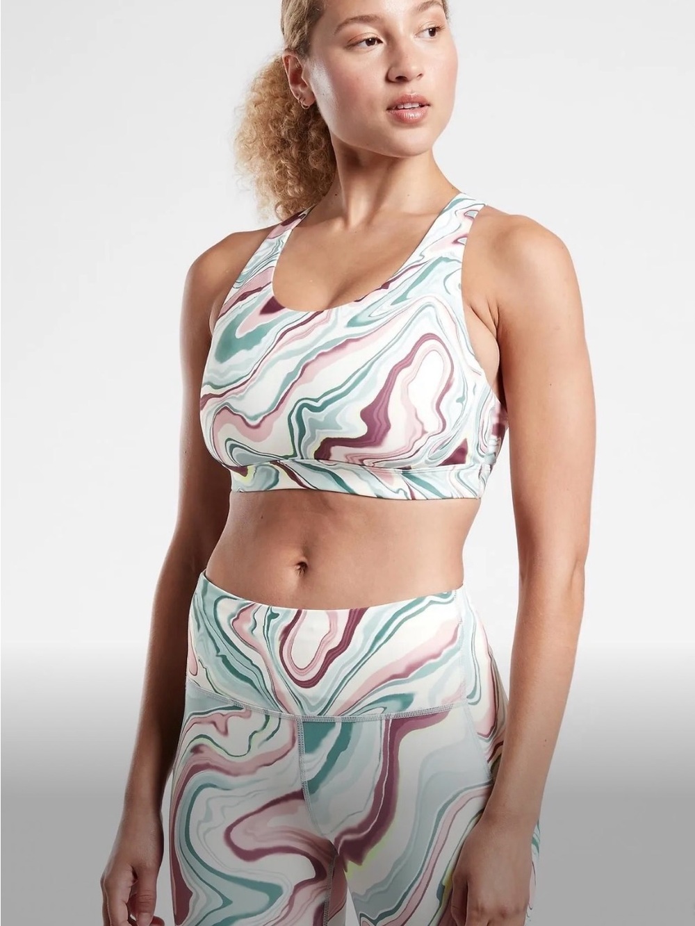 Athleta Ultimate Printed Bra D-DD
